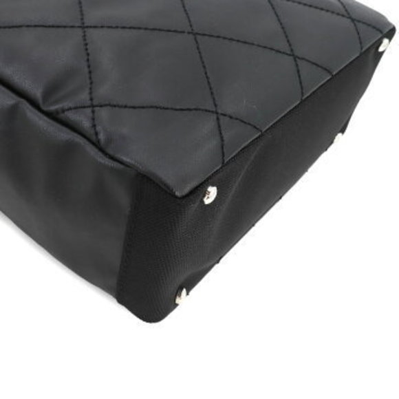 CHANEL Paris Biarritz PM tote bag nylon leather black - Picture 9 of 9